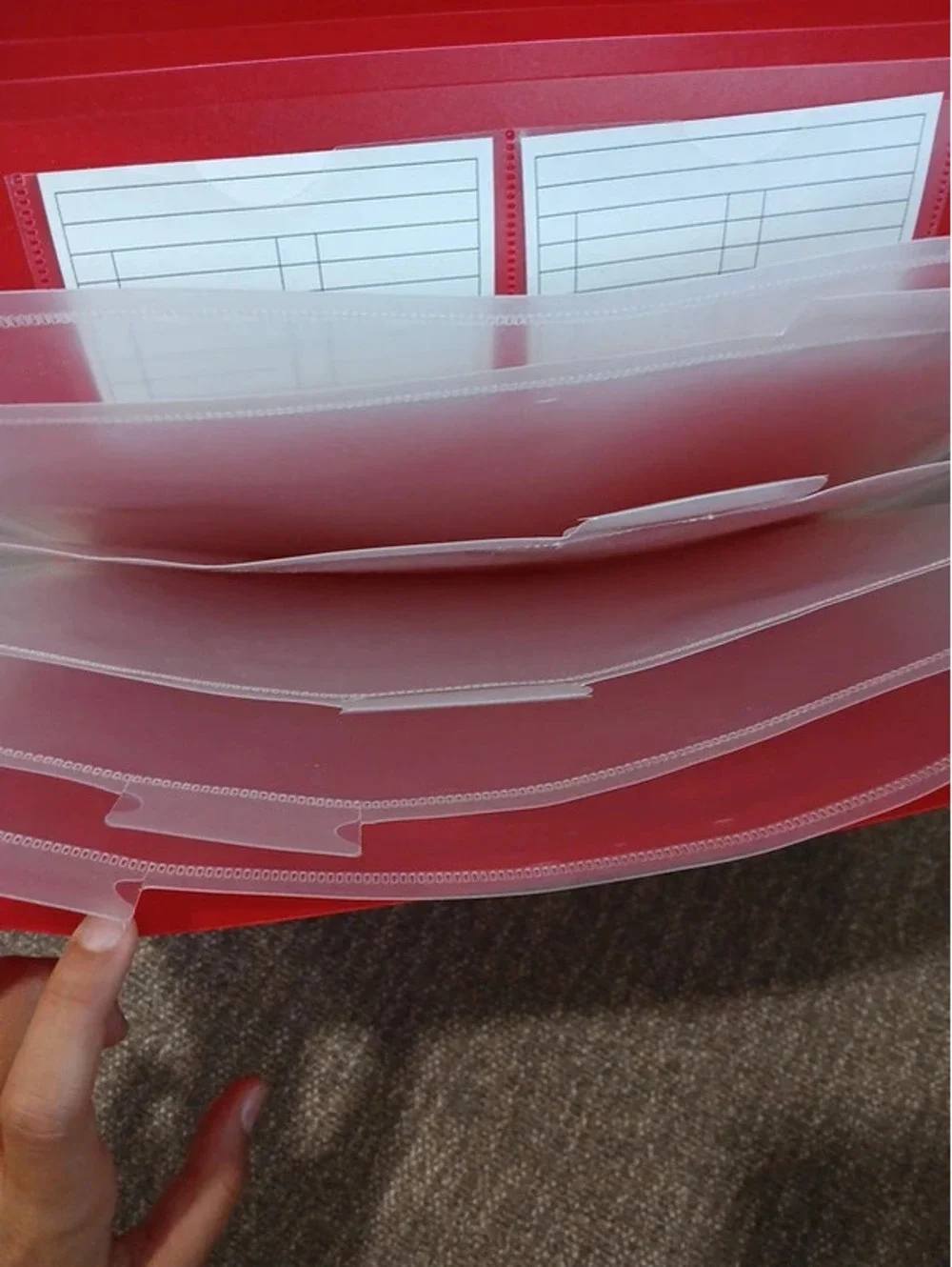 7 pocket file organizer
